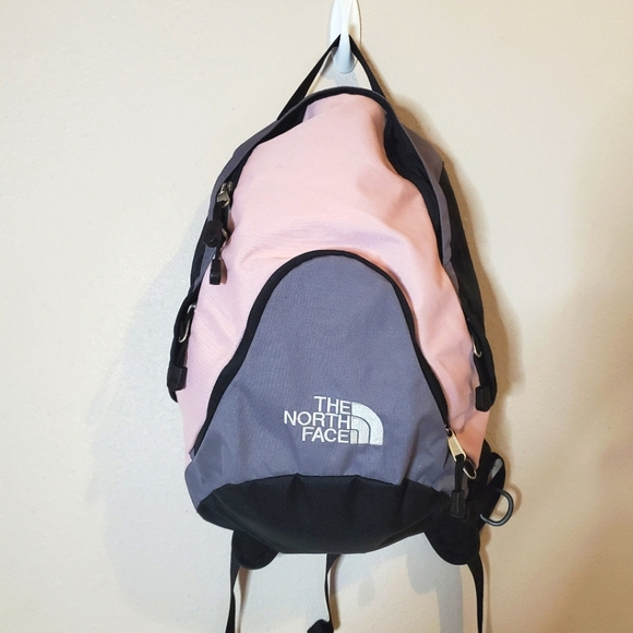 The North Face Handbags - The North Face Pandora Backpack Black/Pink/Gray book bag